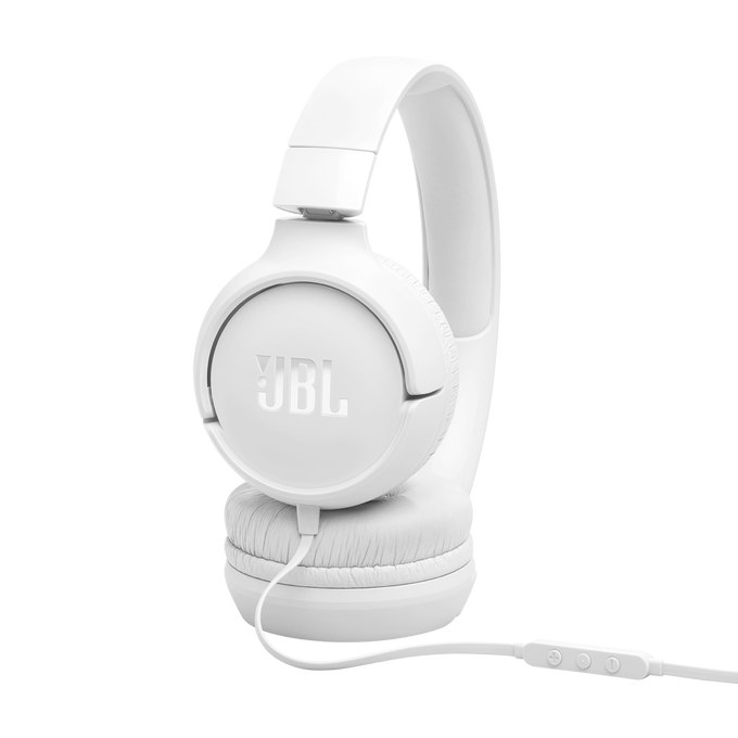 JBL Tune 520C USB-C - White - Hi-Res wired on-ear headphones - Detailshot 2 image number null